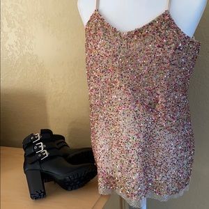 Beaded tank top